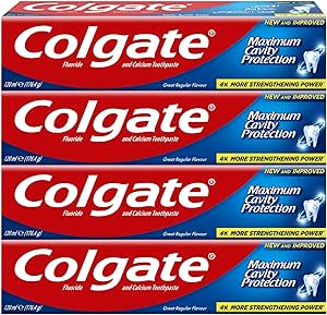 Colgate Maximum Cavity Protection Great Regular Flavour Toothpaste, 4x120ml